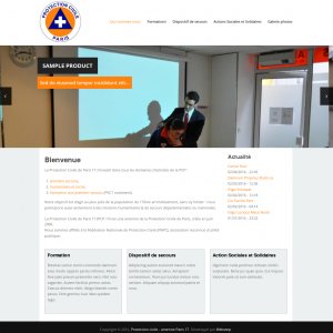 Site vitrine de la protection civile de Paris 17eme
