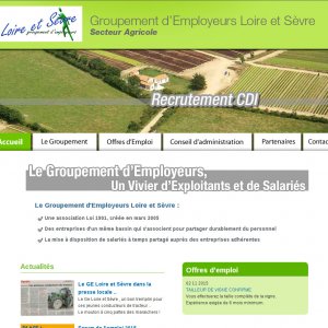 Site sous Drupal 7 du GIE Sèvre et Maine