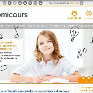 Site de la société Domicours (groupe UP) sous Drupal 7