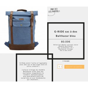 Fiche produit - résumé sac à dos