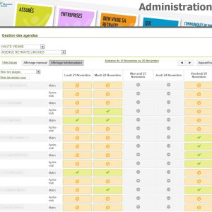 Application de gestion des agendas des conseillers