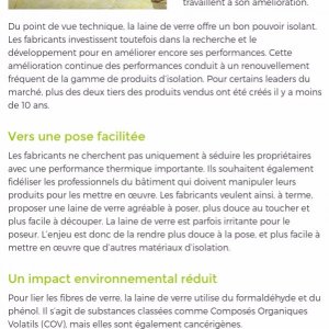 Extrait article sur les matériaux de construction