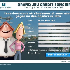 Crédit Foncier - Landing page