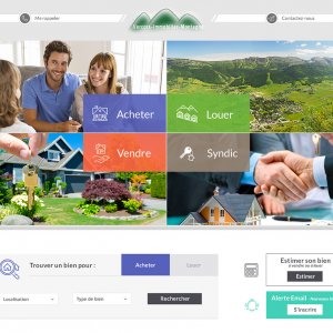 Création du site web pour Vercors Immobilier Montagne