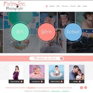 Création du site web pour Marlène Finet