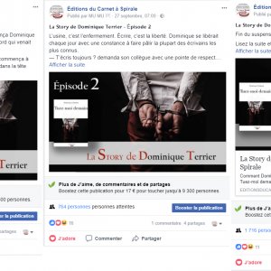 Exemple de storytelling sur Facebook