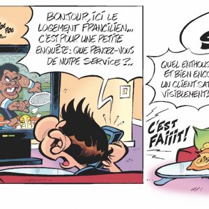Strip de communication pour le logement français