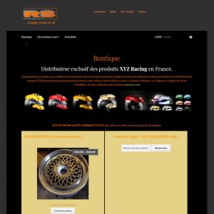 Site commerce (woocommerce) pieces auto haut de gamme