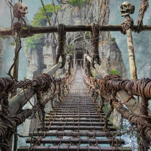 Matte painting "Le pont"