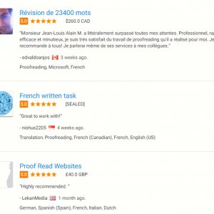 Commentaires sur Freelancer