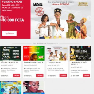 Site de vente de ticket en ligne