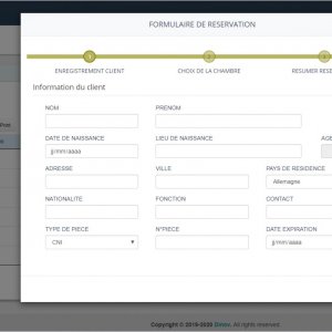 Application Web gestion d'hôtel