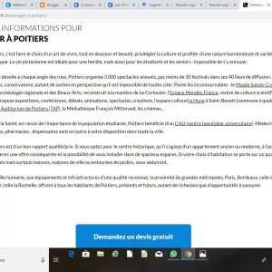 Pages web sur la ville de Poitiers