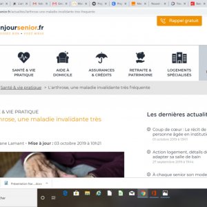 Article sur l'arthrose