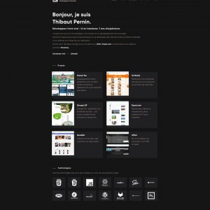 Thibaut-pernin.com / portfolio site perso