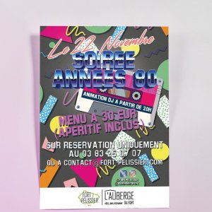 Affiche évènement - thème années 80
