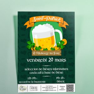 Affiche évènement - thème Saint Patrick