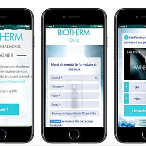 Création Application mobile Biotherm France