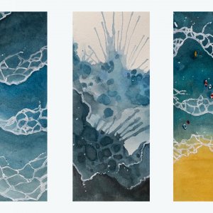 Illustration aquarelle "Sea things"
