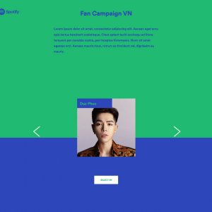 Spotify - campagne pour le Vietnam (fullstack)