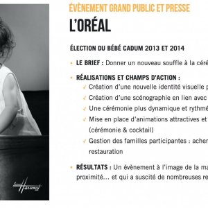 l'oréal - élection du bébé caduc