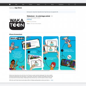 Previews Apple pour l'application Wakatoon