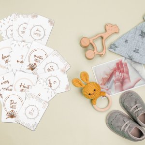 Carte étape bébé - Thème automne