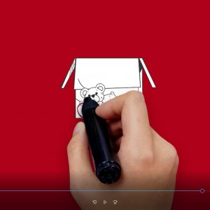 vidéo de présentation en 2 couleurs/motion design