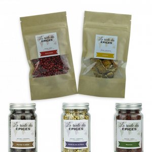 Identité visuelle et packaging pour une marque d'épices.