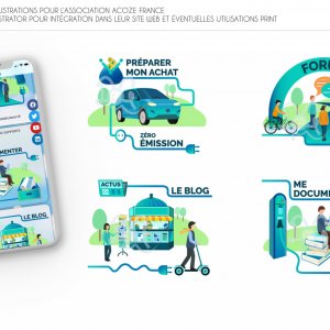 Création d'illustration pour l'association ACOZE France