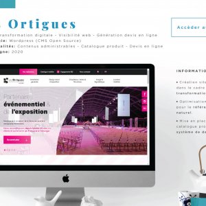 Les Ortigues - Website showcase & quote online