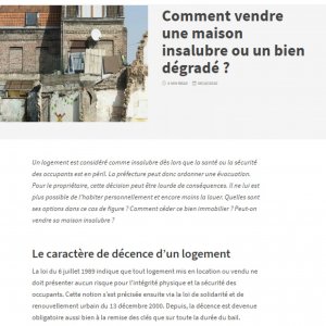 Logement insalubre