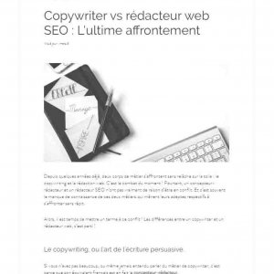 Article de blog