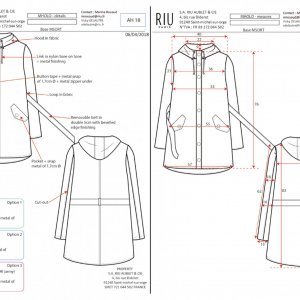 Fiche technique Manteau
