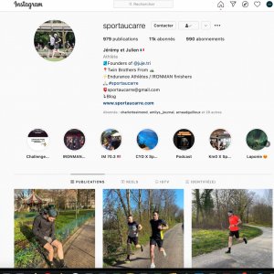Compte Instagram @Sportaucarre