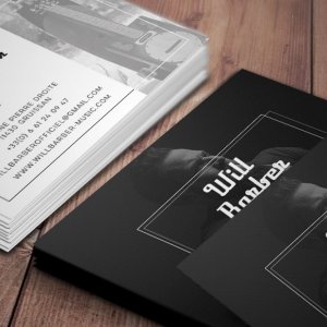 Réalisation de cartes de visite pour Will Barber (The Voice)