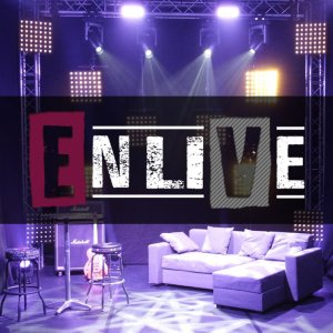 Réalisation du logo EnliVe, studio pour concerts en streaming