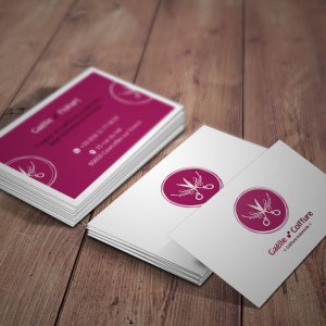 Réalisation du logo et des cartes de visite de "Gaëlle Coiffure"