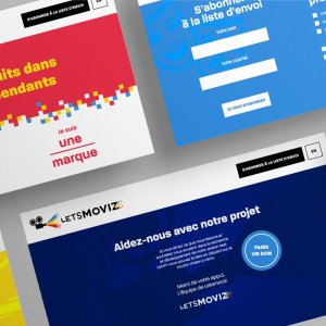 Maquette de site web pour Letsmoviz