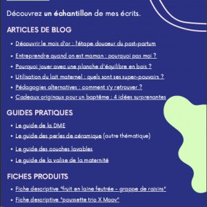 Portfolio - Marie Odievre Rédactrice web