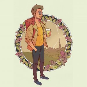 Self portrait with beer