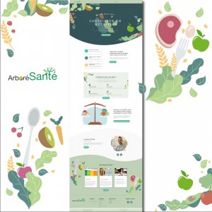 Réalisation Maquette Graphique page d'accueil d'un site