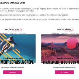 Campagne Veepee Voyage 2019