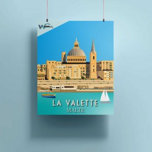 Réalisation Affiche sur le thème des voyages