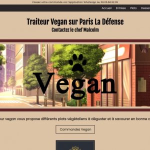 Site web vitrine pour Pattevegan.com (codé intégralement)