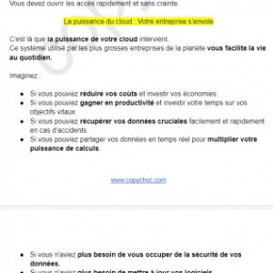 MAIL 3 – Acquisition logiciel de compta cloud