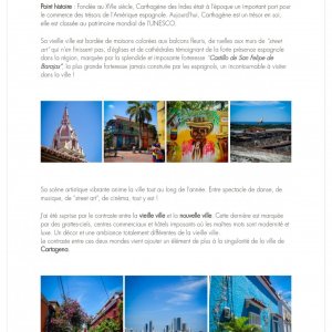 Article de blog sur la ville de Carthagène en Colombie