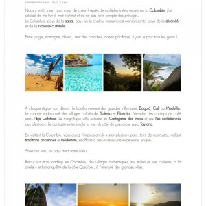 Article de blog sur la côte Caraibes en Colombie
