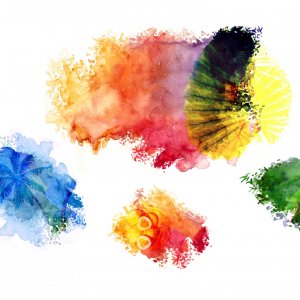 Summer vibe aquarelle
