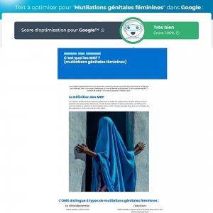 Article sur les MGF pour Plan International